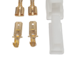 PACHAS 2 VÍAS HEMBRA Y MACHO SIN CABLE CON TERMINALES ENCHUFE(T094) + PIN CARRO