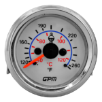 MEDIDOR TEMPERATURA MECÁNICO GUAYA 144"  2" 40-120°C  TABLERO BLANCO - ARO CROMADO