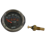 MEDIDOR TEMPERATURA DEL ACEITE ELÉCTRICO 12V CON SENSOR TABLERO NEGRO - ARO CROMADO