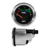 MEDIDOR COMBUSTIBLE (GASOLINA-DIESEL) ELÉCTRICO UNIVERSAL T.NEGRO-ARO CROMADO