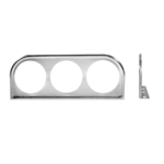 SOPORTE MEDIDOR 3P CROMADO 2"