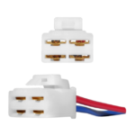 PACHA 4 VIAS HEMBRA Y MACHO CON CABLE Y TERMINALES ENCHUFE (T094 - 6.3MM) + PIN CARRO