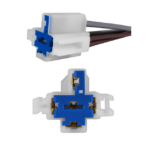 SOCKET ELEVADOR 5P CON DIODO DE PROTECCIÓN CABLE 14AWG