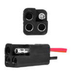 SOCKET 4 VIAS UNIVERSAL RESISTENTE AL AGUA CUADRADO