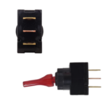 SWITCH CODILLO 1 GOLPE ON-OFF 3P 12V 20AMP PLÁSTICO ROJO