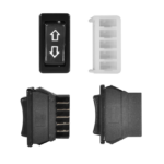 SWITCH ELEVAVIDRIOS UNIVERSAL 5P 12V 5AMP FLECHA ILUMINADO + PACHA *GPM-012