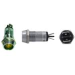PILOTO METÁLICO LED UNIVERSAL AMARILLO 12V 2P (O14.2mm)