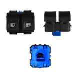 SWITCH ELEVAVIDRIOS DOBLE 6P RENAULT DUSTER-LOGAN-SANDERO-OROCH DELANTERO (254111678R- 10131590)