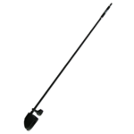 ANTENA DE PARAL NEGRA CON SUPRESOR - 3 SECCIONES - Vhf/Am/Fm - EXTENDIBLE 39" CABLE 47"