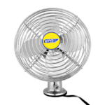 VENTILADOR CABINA METÁLICO CROMADO 8” 24V