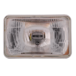 ÓPTICA RECTANGULAR PEQUEÑA P43 6”X4” CON PILOTO REFLECTOR DE METAL