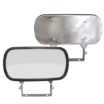 ESPEJO BASE EN ACERO INOXIDABLE CROMADO CONVEXO LATERAL 4" X 8 ¼"