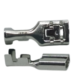 TERMINAL ENCHUFE HEMBRA 6.3 CON REJILLA Y PIN T-095 *PLATEADO