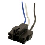 SOCKET BOMBILLO H4 PLÁSTICO PARA ALTA TEMPERATURA-CIERRE CON BLOQUEO CABLE 14AWG