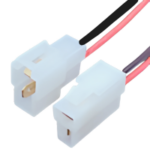 PACHAS 2 VÍAS HEMBRA Y MACHO CON CABLE Y TERMINALES ENCHUFE(T094 - 6.3MM) + PIN CARRO