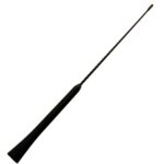 ANTENA NEGRA UNIVERSAL ESPIRAL 16" CON KIT DE TORNILLOS 5/6mm