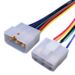 PACHAS 6 VÍAS HEMBRA Y MACHO CON CABLE Y TERMINALES ENCHUFE(T094 - 6.3MM) + PIN CARRO