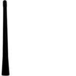 ANTENA NEGRA UNIVERSAL PEQUEÑA
