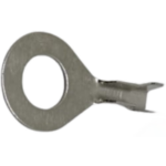 TERMINAL DE OJO 1/4 CUERPO DELGADO REFORZADA *PATA CORTA - DIAMETRO INTERIOR 6.4MM *DORADA
