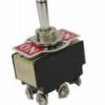 SWITCH CODILLO 2 GOLPES ON-OFF-ON 6P *TORNILLOS 250V 10AMP METÁLICO
