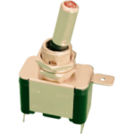 SWITCH CODILLO 1 GOLPE ON-OFF 3P 12V 25AMP METÁLICO (O12.2MM)