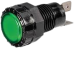 PILOTO PLÁSTICO LED UNIVERSAL VERDE 12V 2P