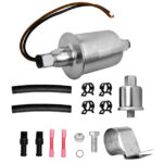 BOMBA GASOLINA PILA T.FACET REDONDA PARA CARROS CON CARBURADOR 5-9PSI - 100L/H (E8012S)