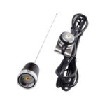 ANTENA TAXI UNIVERSAL 144mhz COMUNICACION CON SOPORTE Y CABLE NEGRA ENCAUCHETADA