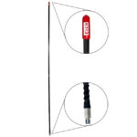 LATIGO ANTENA NEGRO CON CAPUCHO ROJO 6.5X900mm (0.2559"X35.4331")  *DECORACIÓN