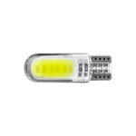 BOMBILLO 158 T10 12V 2LED BLANCO COB                                                                       SILICONA GRANDE