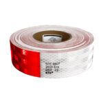 CINTA RETROREFLECTIVA ROJO 279mm.(11in) X BLANCO 178mm.(7in)51mm.(2in)wide trimDOT-C2NTC5807 1PC