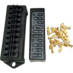 CAJA PORTAFUSIBLE ELECTRÓNICO 10 PUESTOS SIN CABLE