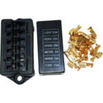 CAJA PORTAFUSIBLE ELECTRÓNICO 6 PUESTOS SIN CABLE