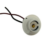 SOCKET BOMBILLO 1141 PLÁSTICO BLANCO 3 GUÍAS BASE CERAMICA