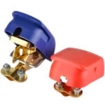 BORNE BATERÍA TIPO CARRETERA AZUL Y ROJO   *LUJO 1.2MM 155G COBRE CHAPADO EN HIERRO